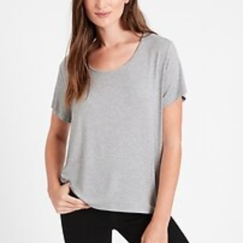 Banana Republic Threadsoft Scoop Neck Short-Sleeve Tee XS